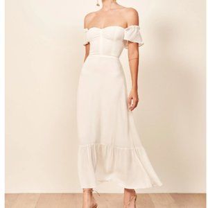 Reformation Butterfly Dress - White